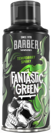 BARBER HAIR COLOR SPRAY 150ml FANTASTIC GREEN - Dočasný barevný sprej na vlasy - odstín Fantastic Green