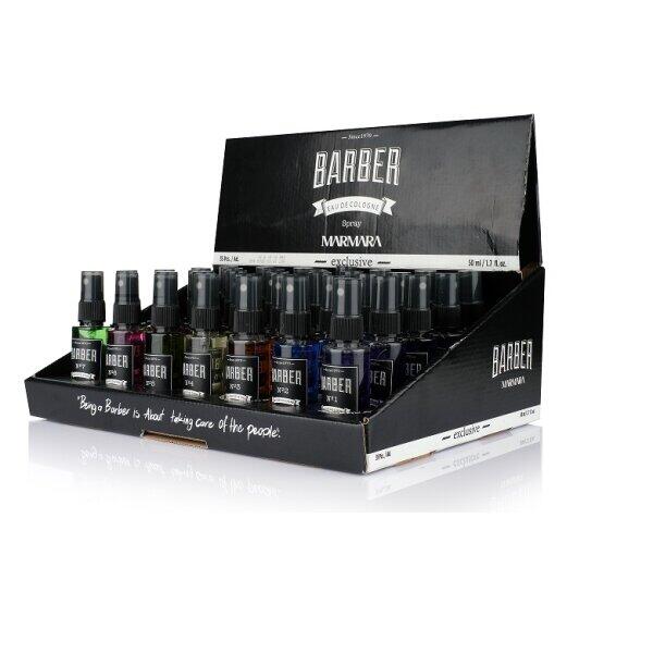 Barber Marmara Cologne Spray Display 35 buc - Cologne in spray aftershave 50 ml