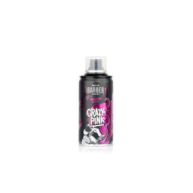 Barber Marmara Crazy Pink - Farba do włosów w sprayu 150 ml