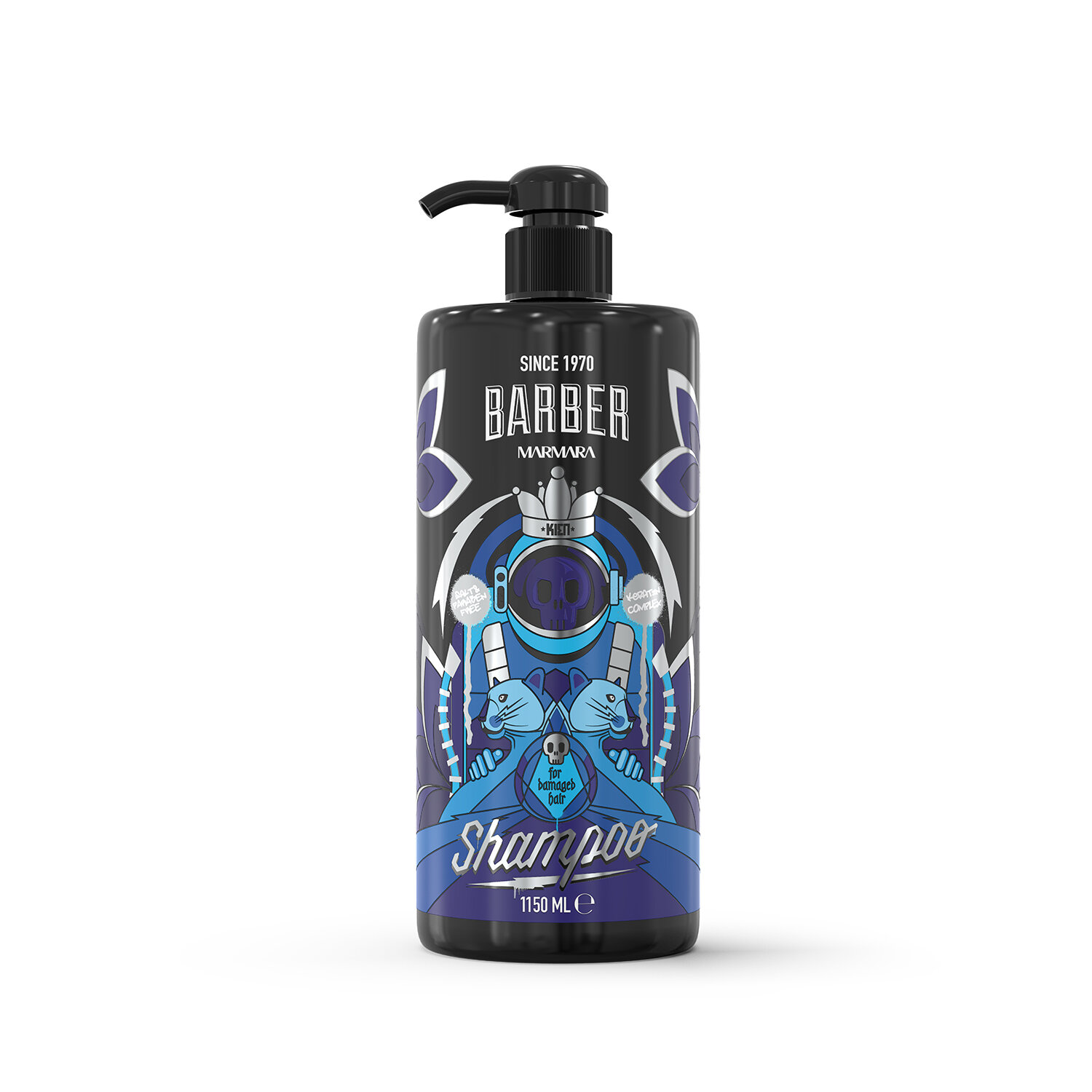 BARBER ŠAMPŪNAS – KERATINAS 1150 ml - Regeneruojantis šampūnas su keratinu