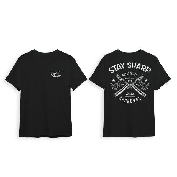 Camiseta Barber Marmara Sharp Black - Camisa preta Sharp